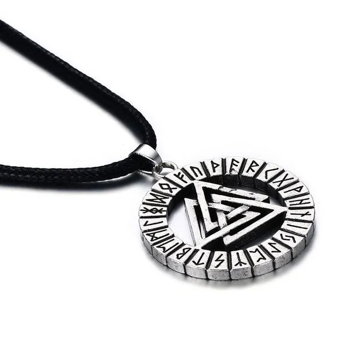 Valhalla Vikings Necklaces Viking Necklace Valknut Runes