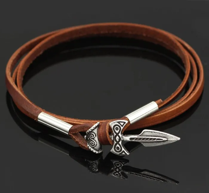 Valhalla Vikings VIKING LEATHER BRACELET OF TALOS Bracelets