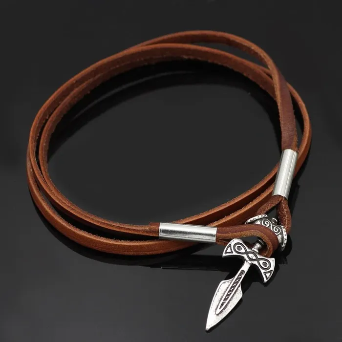 Valhalla Vikings VIKING LEATHER BRACELET OF TALOS Bracelets