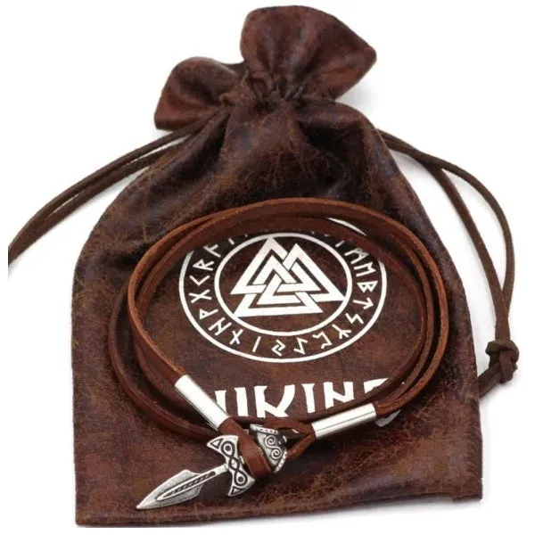 Valhalla Vikings VIKING LEATHER BRACELET OF TALOS Bracelets
