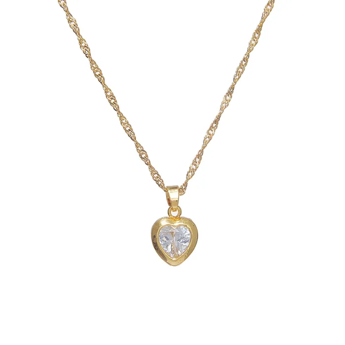VibeSzn Necklaces Crystal Heart Pendant Necklace